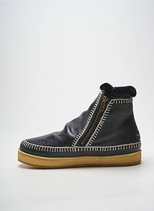 Bottines/boots fourrée talon plat jusqu'à 3cm noir LAIDBACK LONDON femme