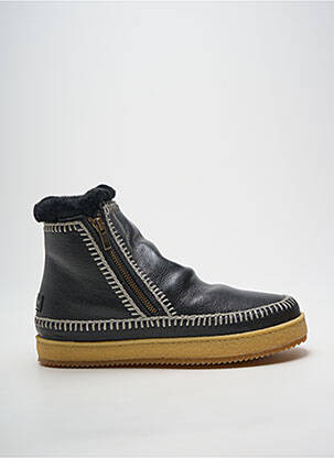 Bottines/boots matière lisse talon plat jusqu'à 3cm noir LAIDBACK LONDON femme