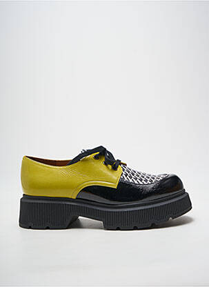 Derbies matière lisse talon de 4 à 6cm jaune CHIE MIHARA femme