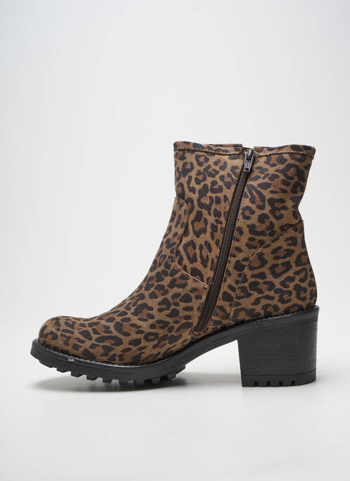 Bottines/boots talon bottier talon de 7 à 9cm marron NGY femme