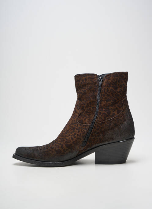 Bottines/boots bout pointu talon de 4 à 6cm marron FRU.IT femme