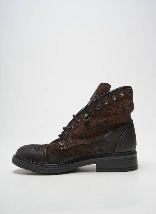 Bottines/boots talon bas talon plat jusqu'à 3cm marron FRU.IT femme