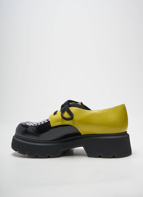 Derbies matière lisse talon de 4 à 6cm jaune CHIE MIHARA femme