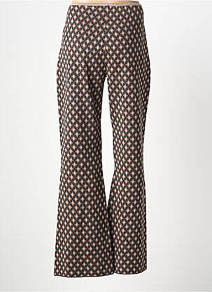 Pantalon droit stretch taille normale marron MALIPARMI femme