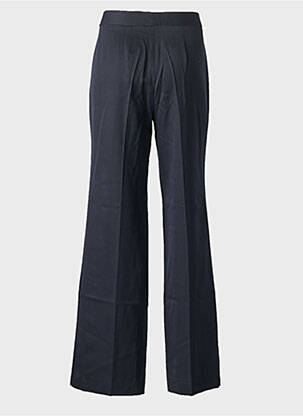 Pantalon droit tissage popeline taille normale bleu MASSCOB femme