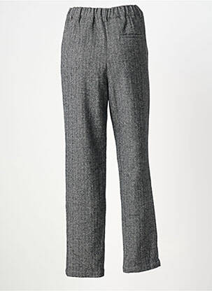 Pantalon droit fermeture zippée sous rabat boutonné taille normale gris BELLA JONES femme