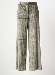 Pantalon large fermeture zippée sous rabat avec crochet taille normale vert GOODMATCH femme