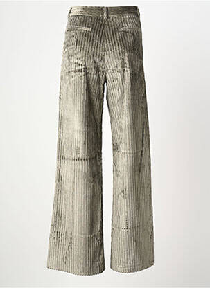 Pantalon large fermeture zippée sous rabat avec crochet taille normale vert GOODMATCH femme