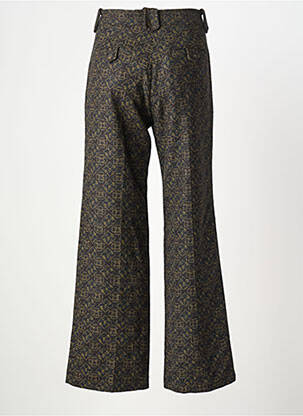 Pantalon large fermeture zippée sous rabat avec crochet taille normale noir MARGAUX LONNBERG femme