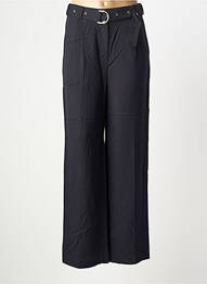 Pantalon large tissage popeline bleu ROSEANNA femme