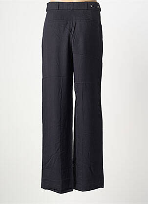 Pantalon large tissage popeline bleu ROSEANNA femme