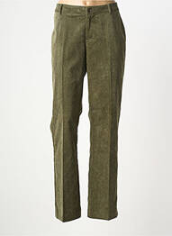 Pantalon droit stretch taille normale vert MKT STUDIO femme