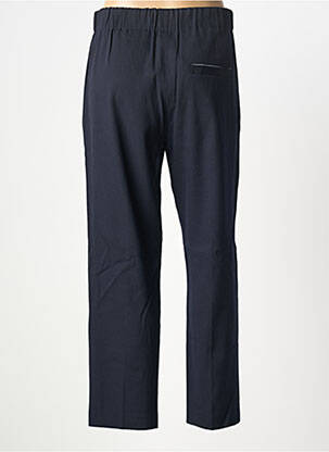 Pantalon droit fermeture zippée sous rabat boutonné taille normale bleu ALYSI femme