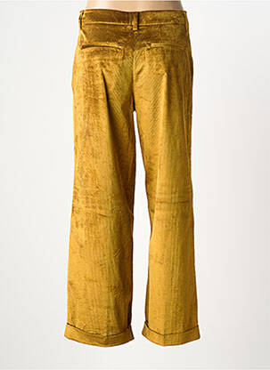 Pantalon droit stretch taille normale jaune MOMONI femme