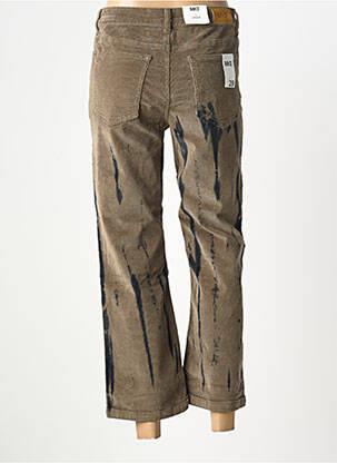 Pantalon 7/8 stretch taille normale vert MKT STUDIO femme