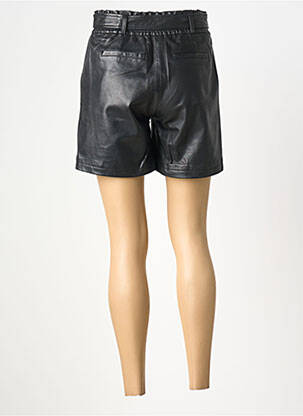 Short fermeture zippée sous rabat avec crochet taille normale noir SERGE PARIENTE femme