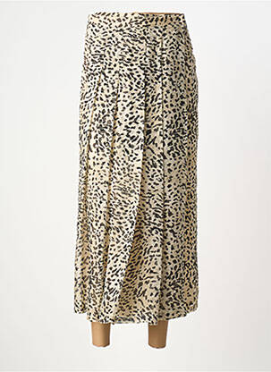 Jupe longue coupe droite beige ROSEANNA femme