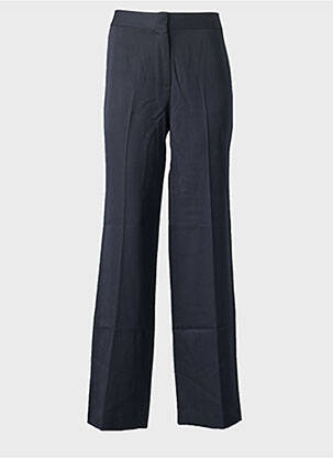 Pantalon droit tissage popeline taille normale bleu MASSCOB femme
