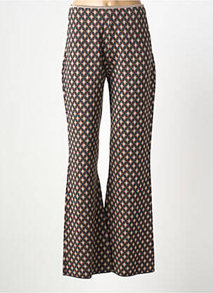 Pantalon droit stretch taille normale marron MALIPARMI femme