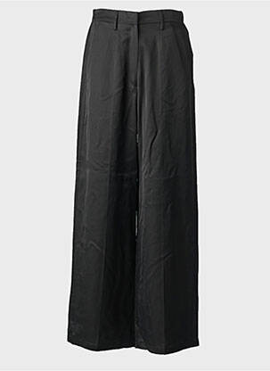 Pantalon large fermeture zippée sous rabat boutonné taille normale noir FORTE-FORTE femme