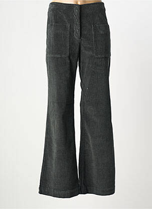 Pantalon large fermeture zippée sous rabat avec crochet taille normale vert MASSCOB femme