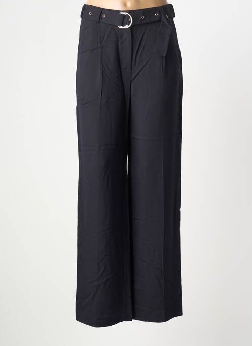 Pantalon large tissage popeline bleu ROSEANNA femme