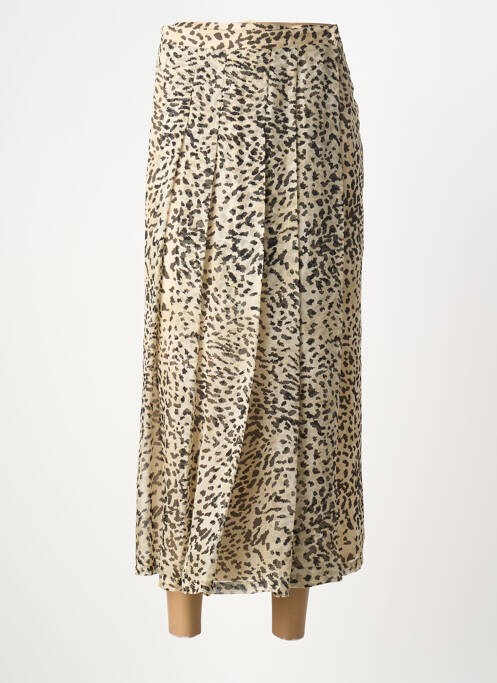 Jupe longue coupe droite beige ROSEANNA femme