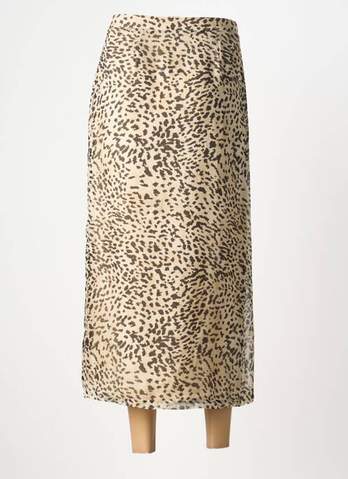 Jupe longue coupe droite beige ROSEANNA femme