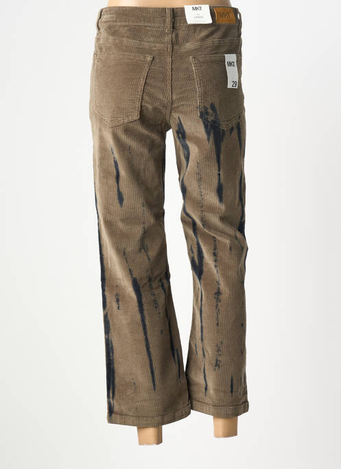 Pantalon 7/8 stretch taille normale vert MKT STUDIO femme