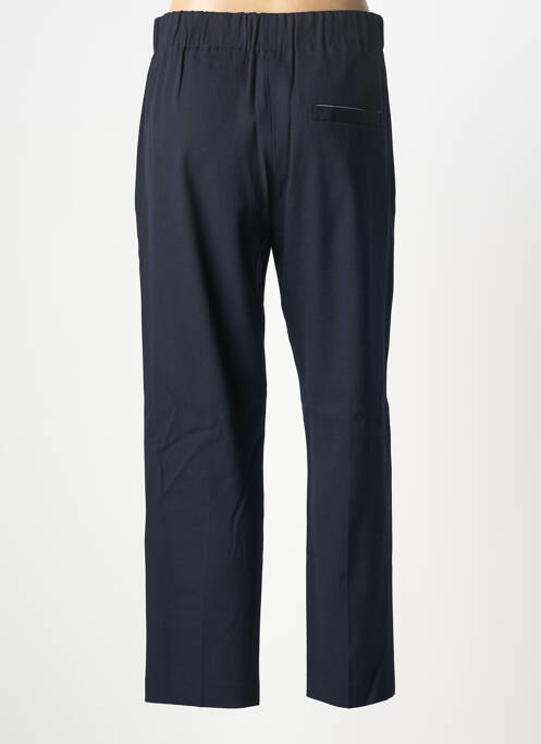 Pantalon droit fermeture zippée sous rabat boutonné taille normale bleu ALYSI femme