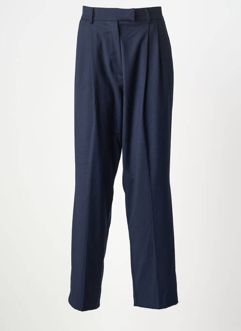 Pantalon droit stretch taille normale bleu HOD femme