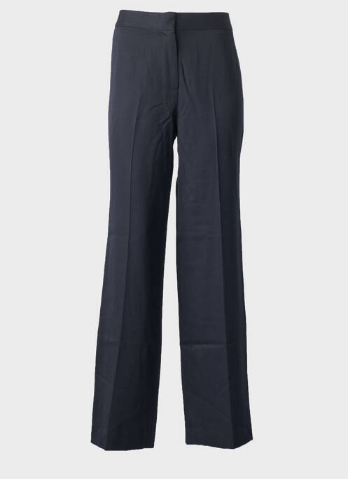 Pantalon droit tissage popeline taille normale bleu MASSCOB femme