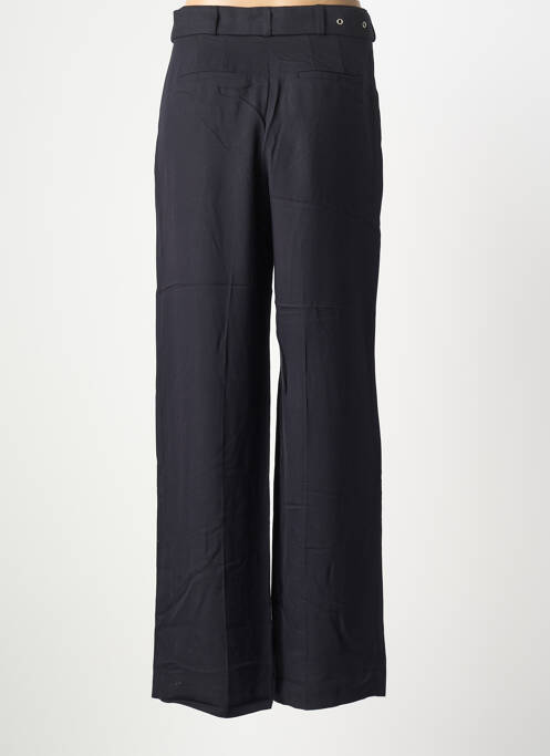 Pantalon large tissage popeline bleu ROSEANNA femme