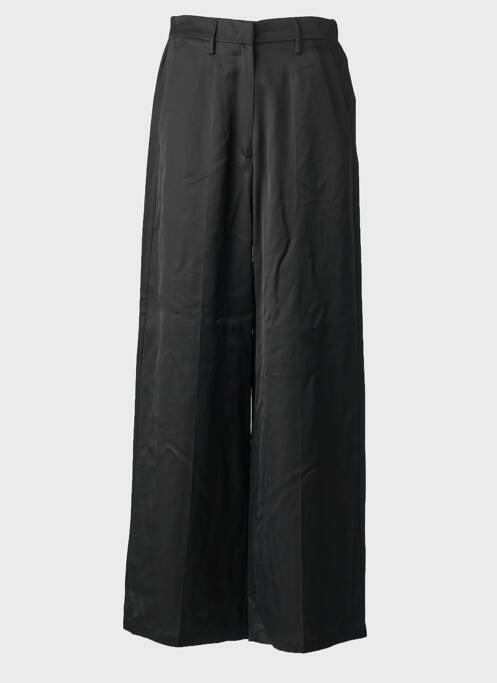 Pantalon large fermeture zippée sous rabat boutonné taille normale noir FORTE-FORTE femme