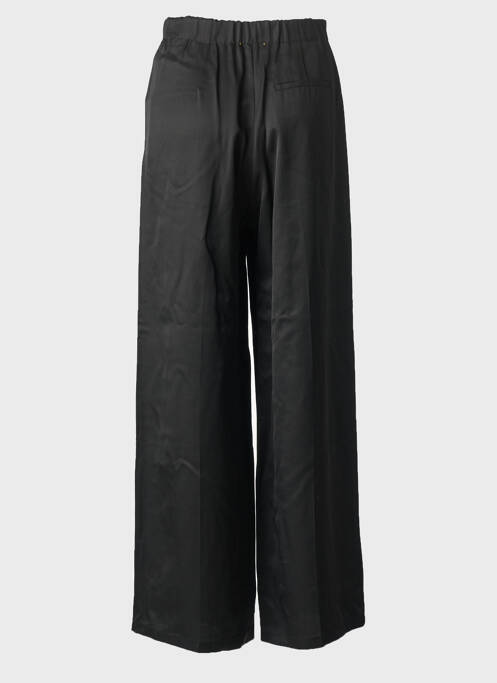 Pantalon large fermeture zippée sous rabat boutonné taille normale noir FORTE-FORTE femme