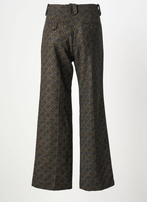 Pantalon large fermeture zippée sous rabat avec crochet taille normale noir MARGAUX LONNBERG femme