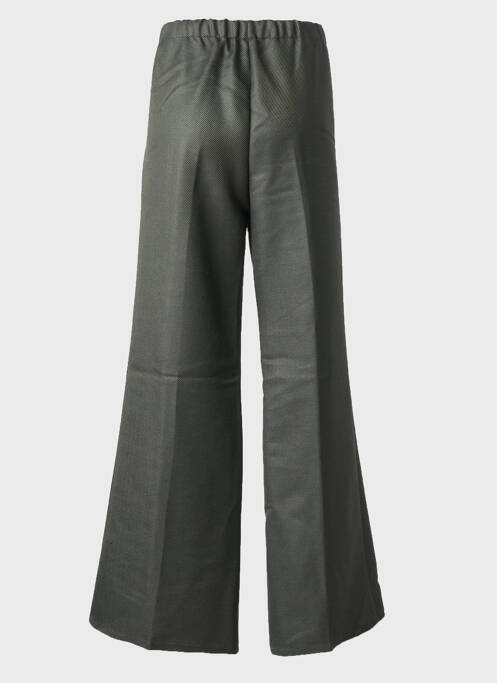 Pantalon large fermeture zippée sous rabat avec crochet taille normale vert FORTE-FORTE femme