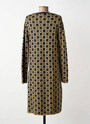 Robe pull coupe droite manches longues noir SIYU femme
