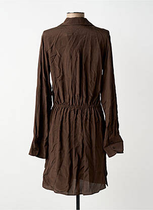 Robe courte manches longues manches longues marron VANESSA BRUNO femme