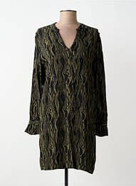 Robe courte manches longues manches longues vert FIVE femme