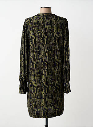 Robe courte manches longues manches longues vert FIVE femme