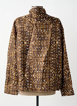 Chemisier coupe droite manches longues marron SOEUR femme