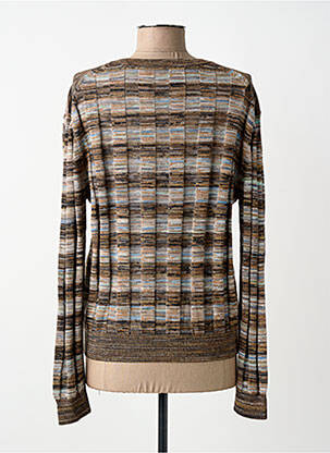 Pull coupe cintrée manches longues marron CLOSED femme