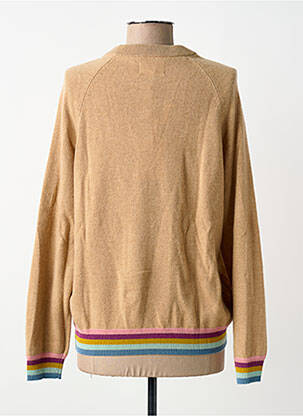 Pull col rond manches longues marron LES TRICOTS DE LÉA femme