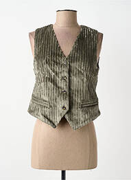 Gilet sans manche coupe cintrée vert GOODMATCH femme