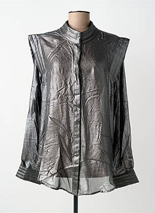 Chemisier coupe droite manches longues gris MES DEMOISELLES...PARIS femme