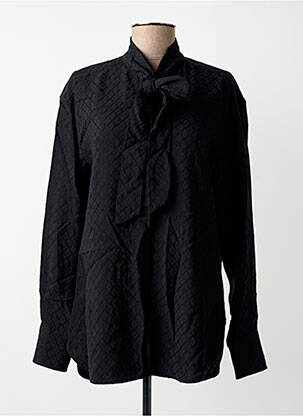 Chemisier coupe droite manches longues noir GOLDEN GOOSE femme
