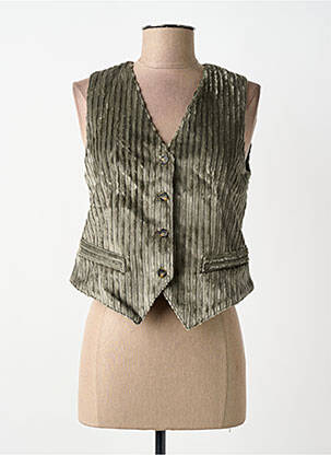 Gilet sans manche coupe cintrée vert GOODMATCH femme