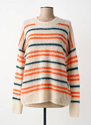 Pull col rond manches longues beige MARANT ETOILE femme