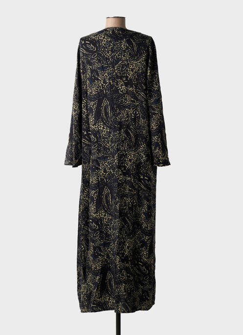 Robe longue manches longues manches longues noir DIEGA femme